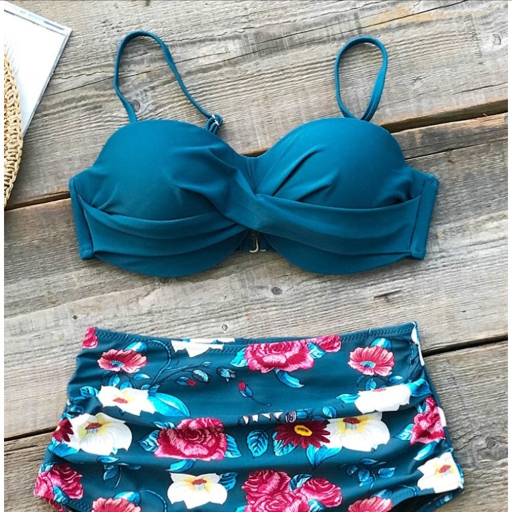 Cupshe Swimsuit - Highwaisted Blue